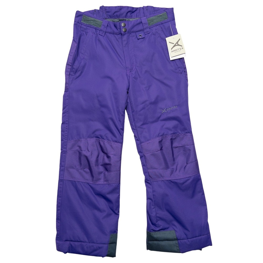 Arctix Kid Snow Pants L 14 16 Purple Reinforced Water Repellent Flaw